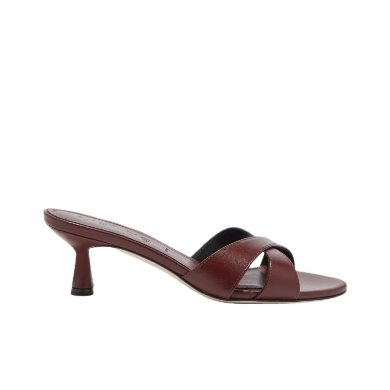 Aeyde Slide Slippers 5.5cm Women's Dark Red-1