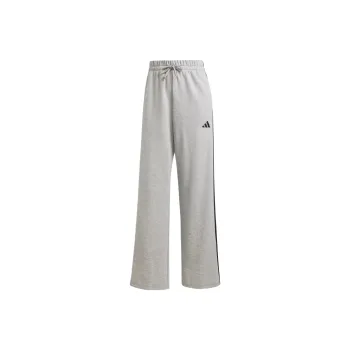 Adidas Free Shipping With AdiClub Essentials 3 Stripes Open Hem French Terry Pants