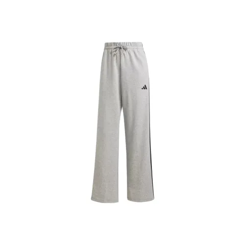 Adidas Free Shipping With AdiClub Essentials 3 Stripes Open Hem French Terry Pants