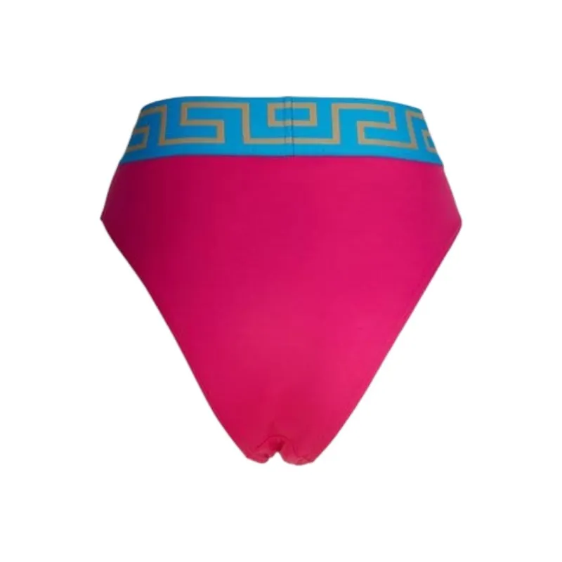 VERSACE Greca Border High Waist Bikini Bottoms 'Multicolor'-1