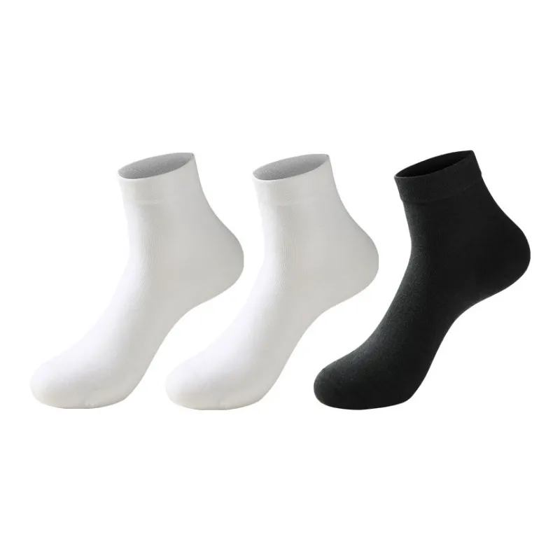 H YXIANG Mid Calf Socks Men's 3 Pack-1