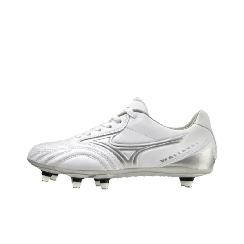Mizuno WAITANGI Anti Slip Wear Resistant Soccer Shoes Men's White-0