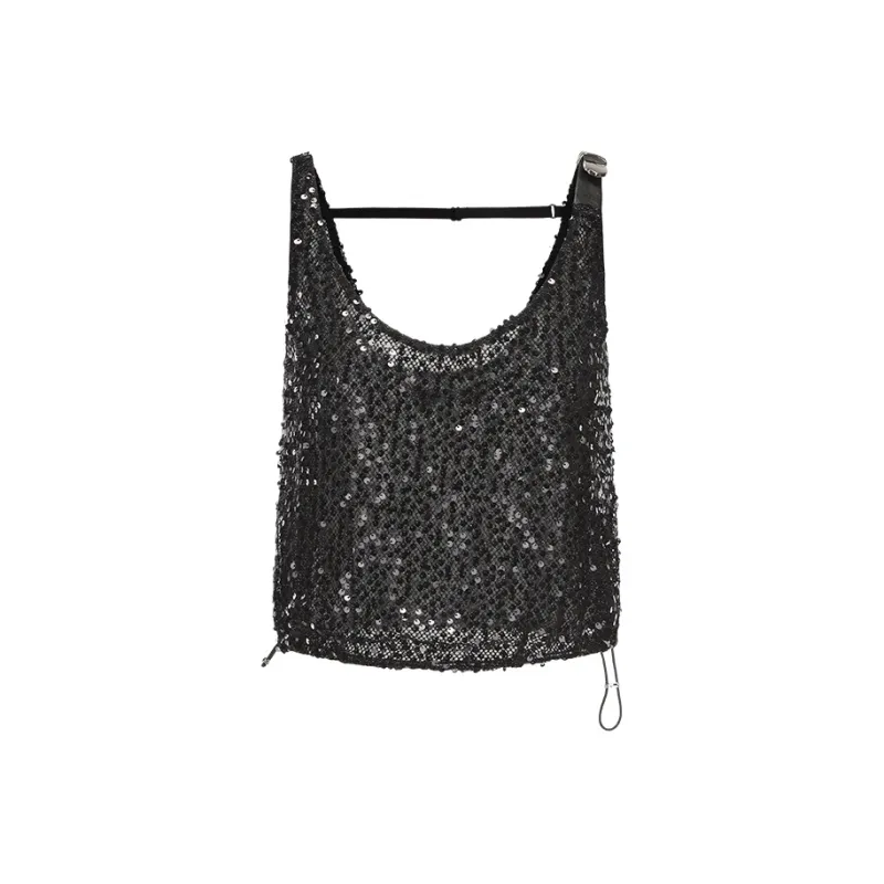 GIMING Crop Tops Women's Black-0