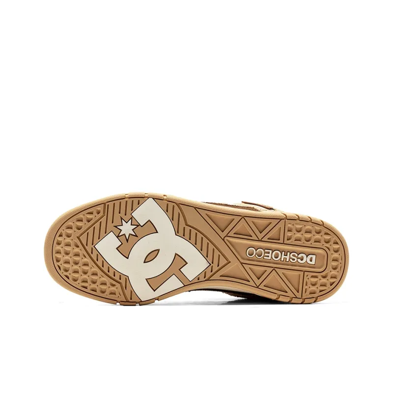 DC Shoes STAG CAS Abrasion Resistant Low Top Skateboard Shoes Men's Mocha Mousse-4