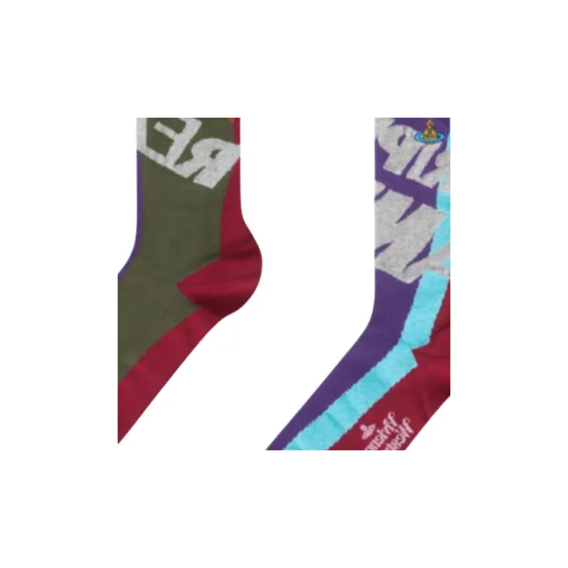 Vivienne Westwood Mid Calf Socks Women's 1 Pack Multicolor-2