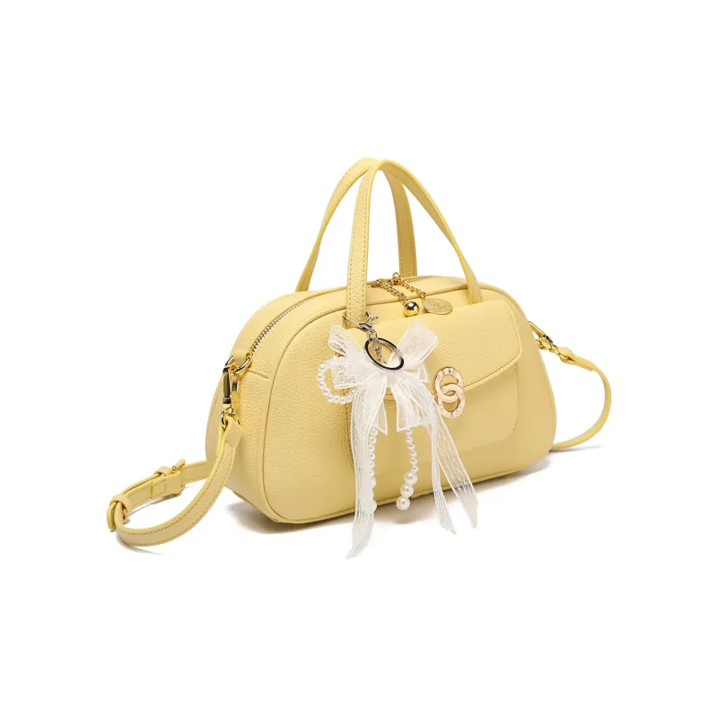 MISS GAIL Synthetic Leather Shoulder Bag, Crossbody Bag, Handbag Regular Women's Yellow/Blue-2