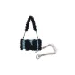 Blue Filament Wrapped Black-Trumpets[Includes Detachable Extender Chain]