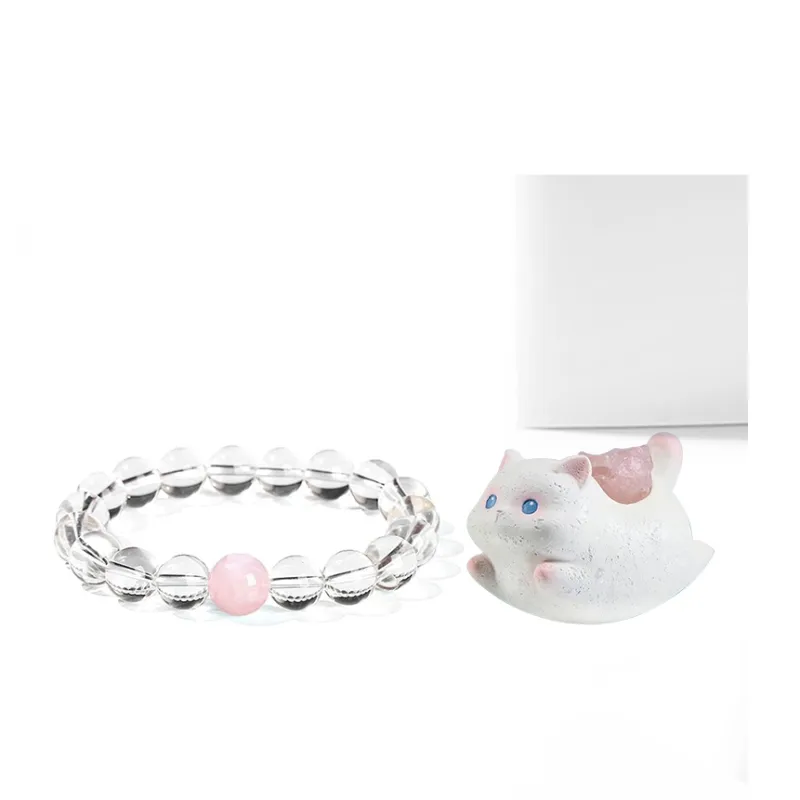 Welcome To The Treasure White Crystal Ornaments Unisex-1