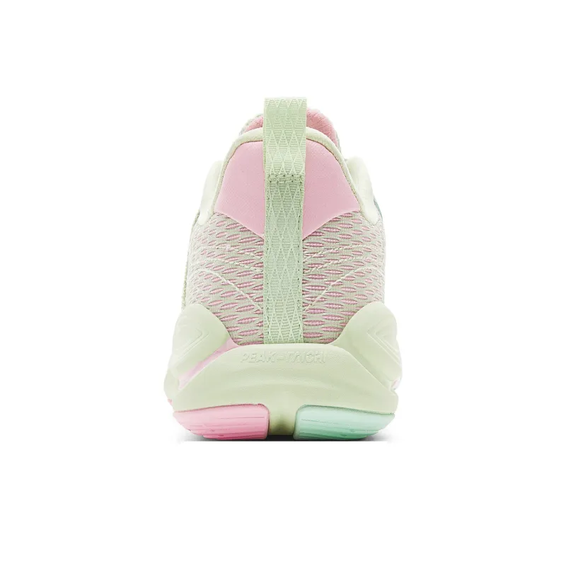 PEAK Wind 3.0 Basketball Shoes Men Low Top Pink Green-4