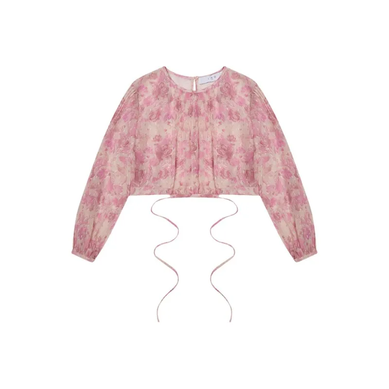 IRO NIGHT Shirts Women's Red Pink Floral-0