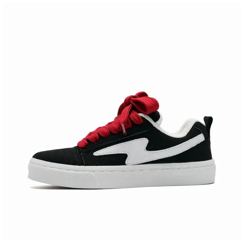 OAOQ Cushioning Abrasion Resistant Lightweight Breathable Slip Resistant Low Top Skateboard Shoes Unisex-22