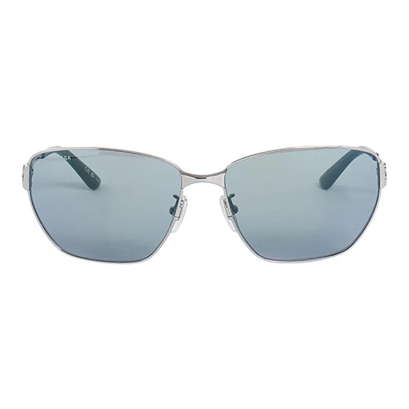 Balenciaga Metal Acetate Rectangular Sunglasses Men's Gold-0