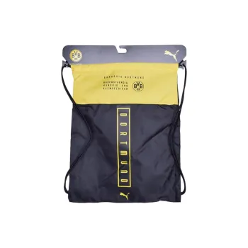 PUMA Lightweight Fashion Shoulder Bag Unisex Black & Yellow