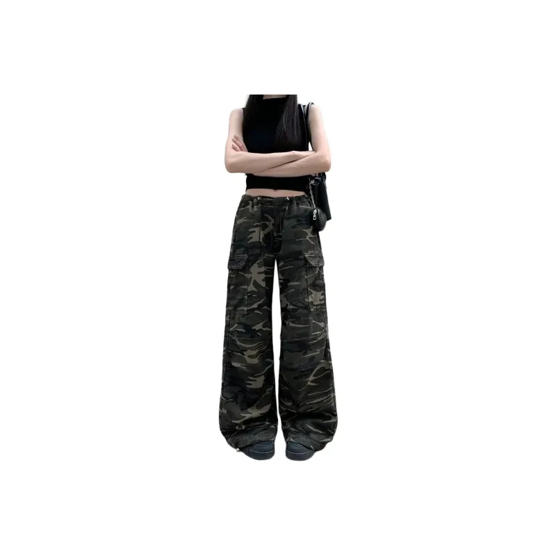 Concubine Zhu Jeans Women's Camouflage-0