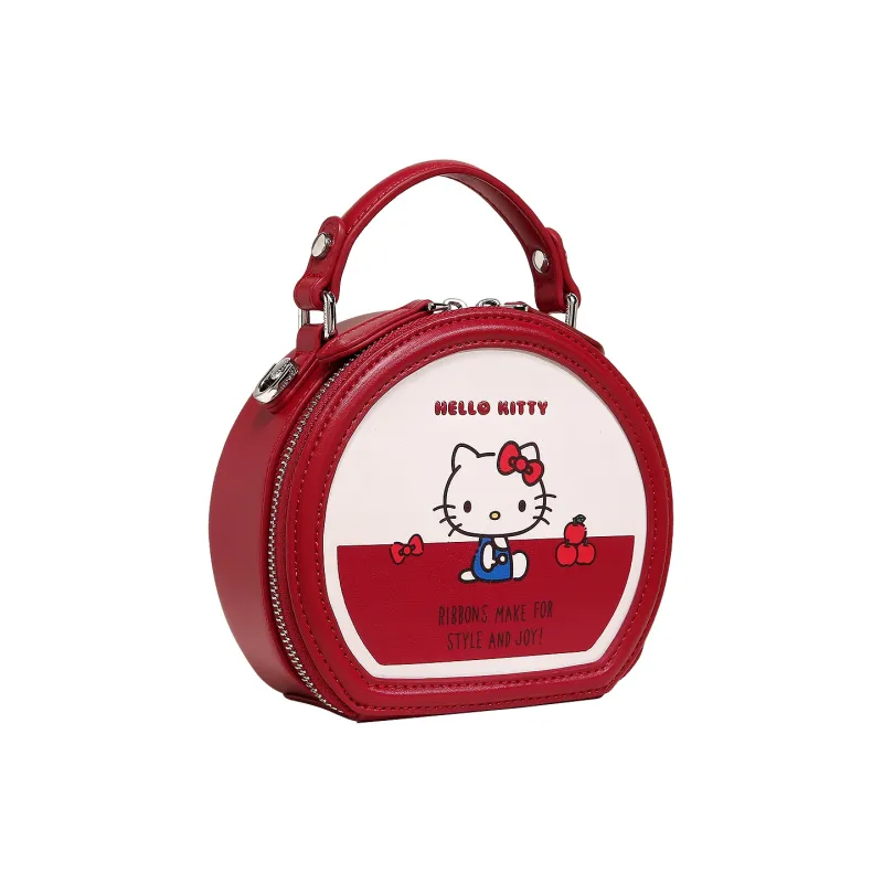 TOUTOU Hello Kitty Collaboration Hello Kitty Synthetic Leather Handbag Women's Cherry Red-4