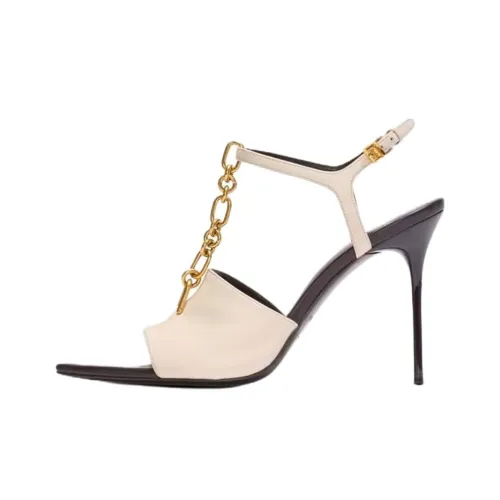 BALMAIN Sync One Strap Sandals 9.5cm Women's Ecru