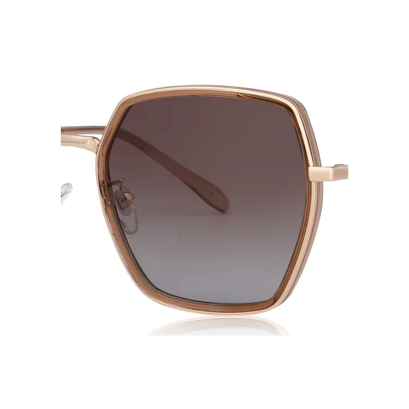 VEGOOS TR/Memory Plastic Metal Irregular Shape Sunglasses Women's-3