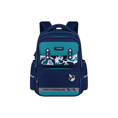 EDISON Oxford Student Bag Regular Kids' Blue Green/Blue Red/Blue Yellow/Blue Pink/Cyan Purple
