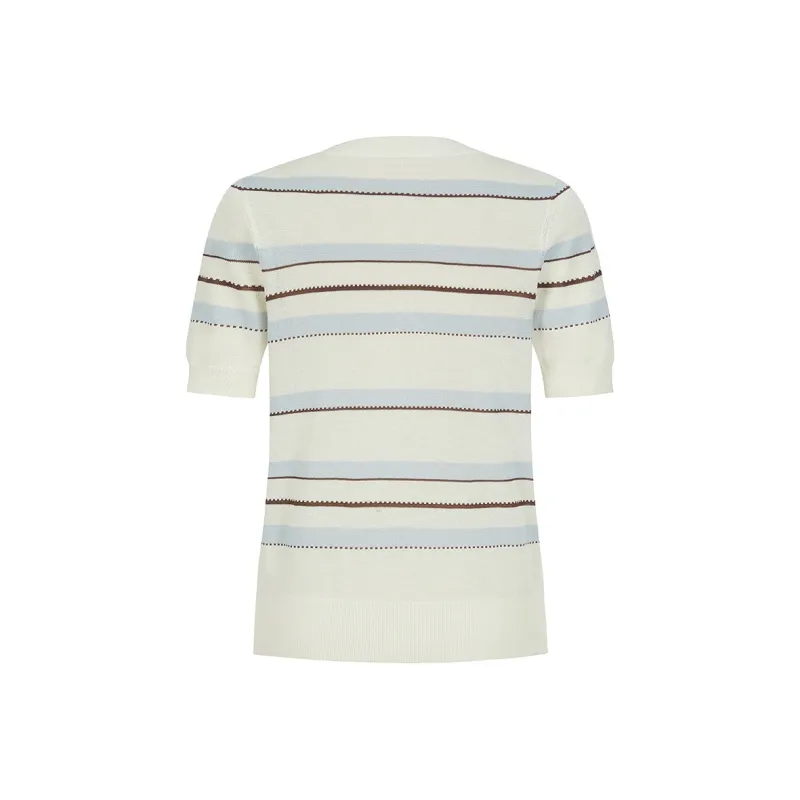JZ. ANNAKRO Knitwear Women's Stripes Blue-1