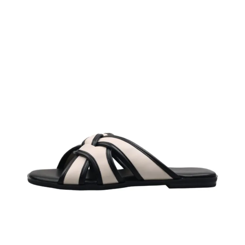 Schilling Rubber Sole Stitching Abrasion Resistant Slide Slippers Women's-4