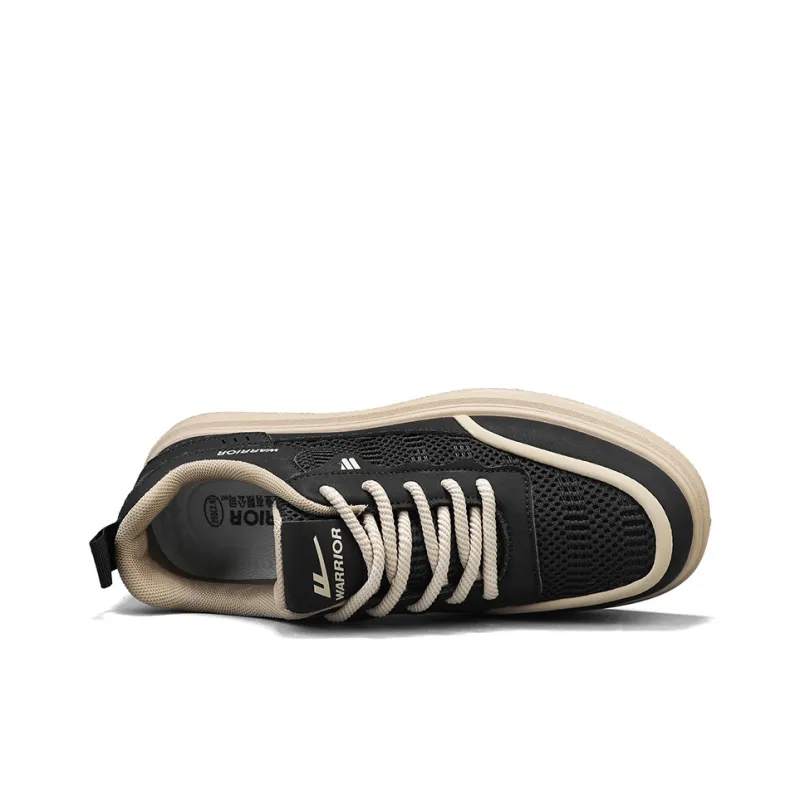 WARRIOR Skateboard Shoes Men Low Top Brown-2