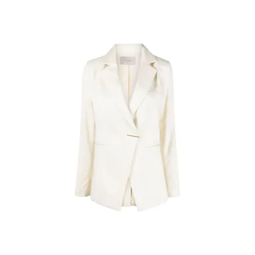 St.Agni SAINT LAURENT Open Front Ruched Long Sleeved Top