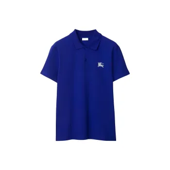 Burberry Equestrian Knight Cotton Polo Shirt