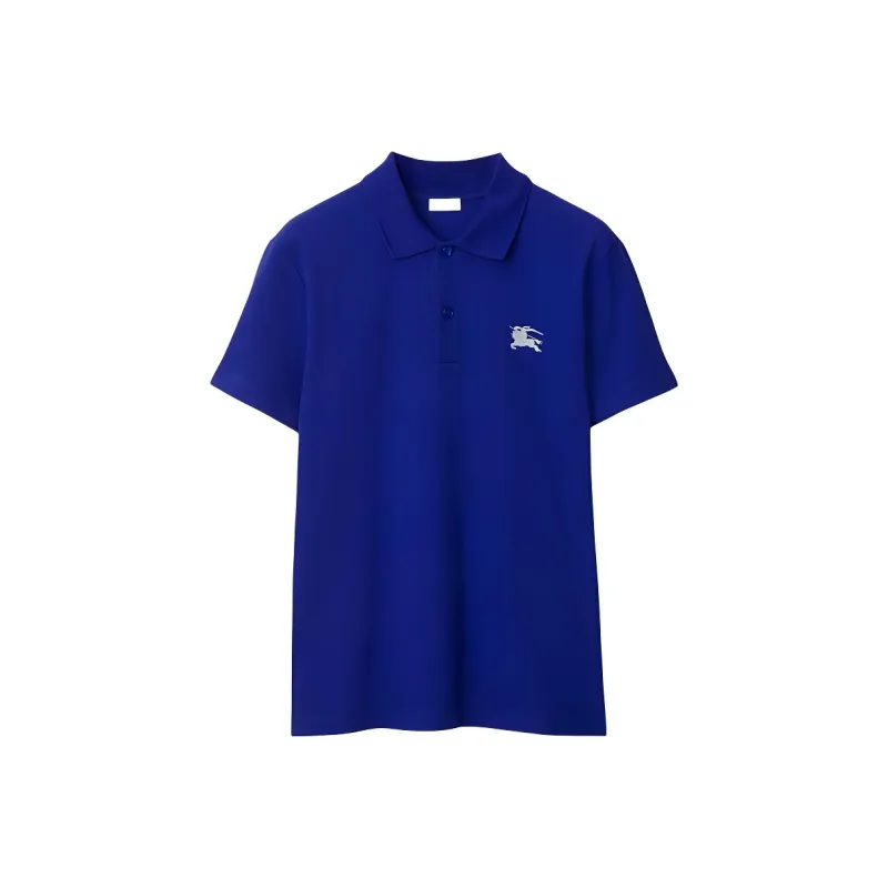 Burberry Equestrian Knight Cotton Polo Shirt-0