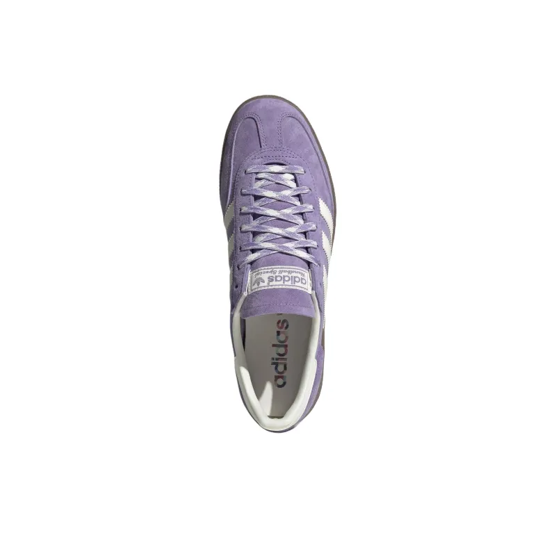 Adidas Originals HANDBALL SPEZIAL Anti Slip Wear Resistant Low Top Skateboard Shoes Unisex Purple White-4