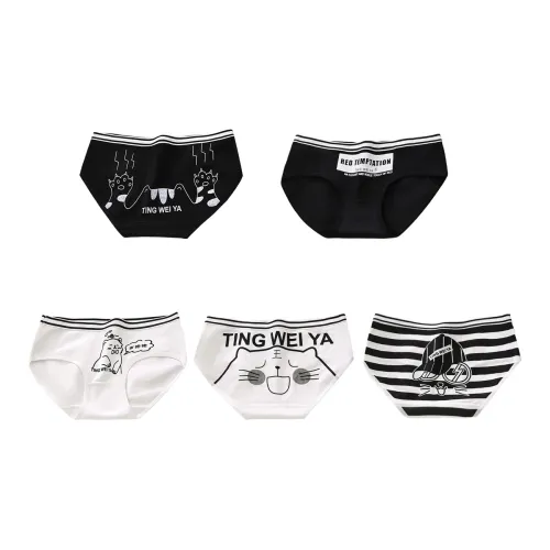 Flowers In Water Underpants Women's 5 Pack