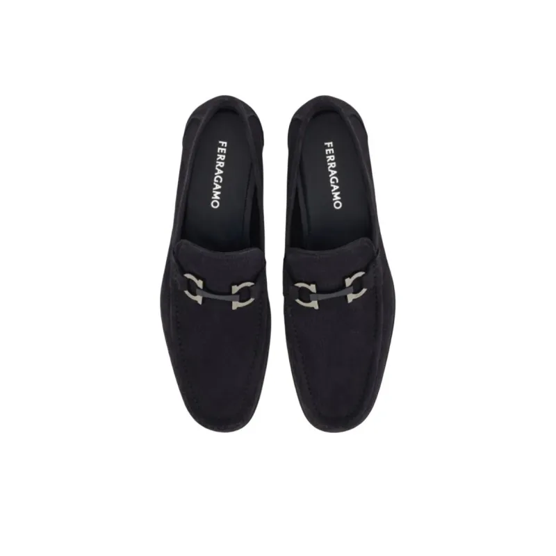 FERRAGAMO GANCINI Casual Shoes Men's Blue-3