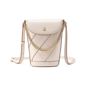 Montagut Sheepskin Bucket Bag, Shoulder Bag, Crossbody Bag, Handbag Regular Women's Multicolor