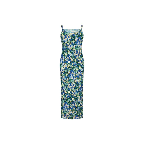 JZ. ANNAKRO Slip Dresses Women's Pattern Blue