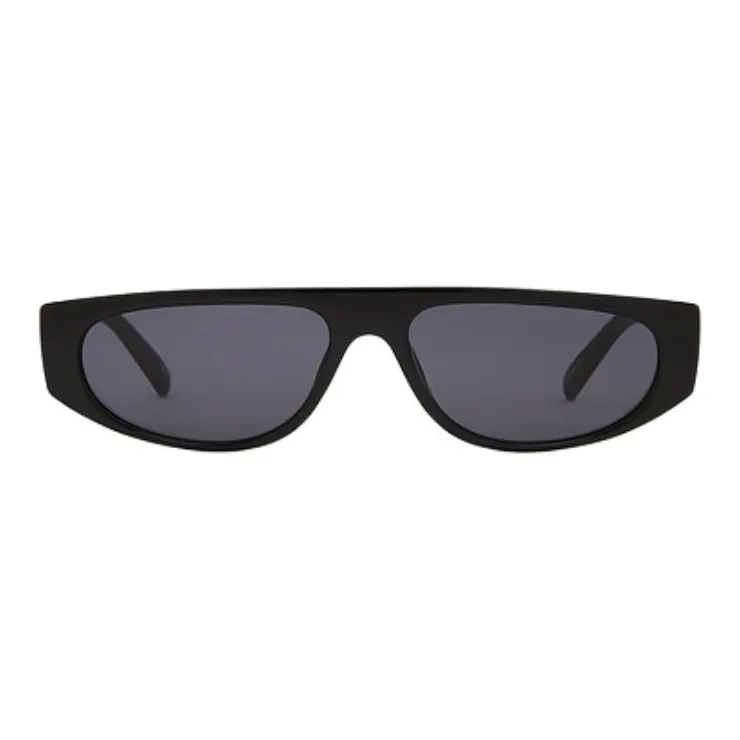 Le Specs Acetate Irregular Shape Sunglasses Women's Black-2