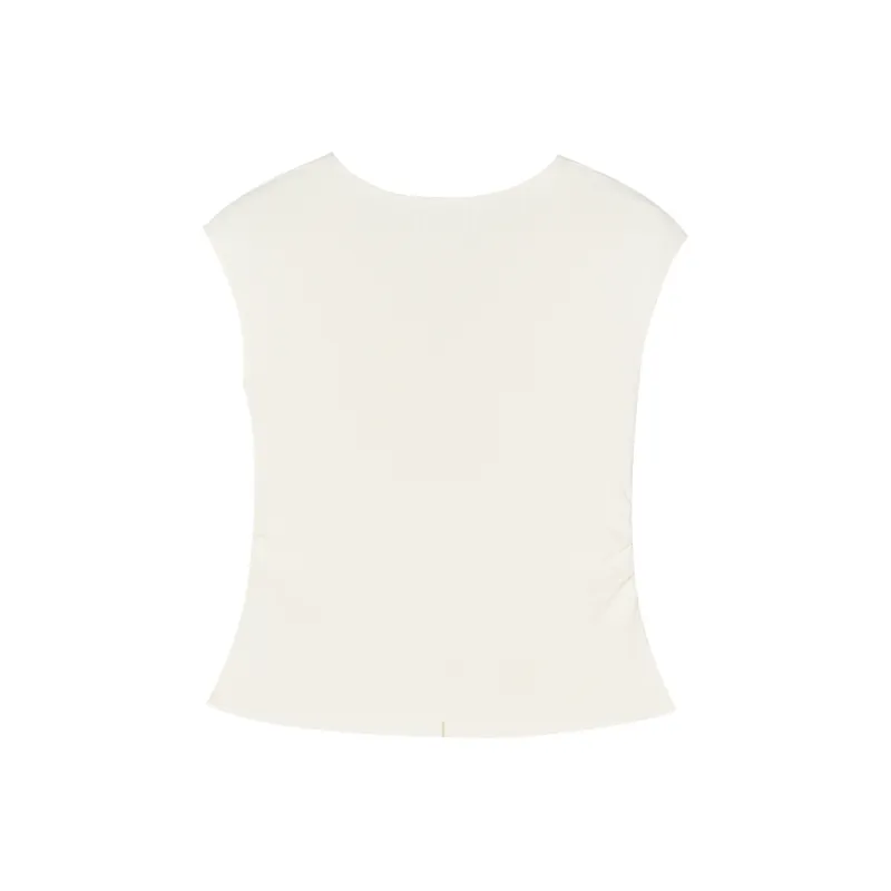 XIANGYING T Shirts Women's Heron White-1