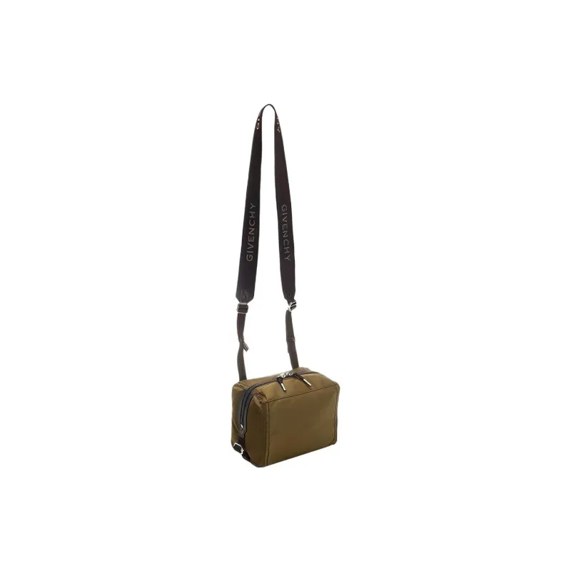 GIVENCHY Pandora Polyamide Shoulder Bag, Crossbody Bag Small Size Men's Brown-3