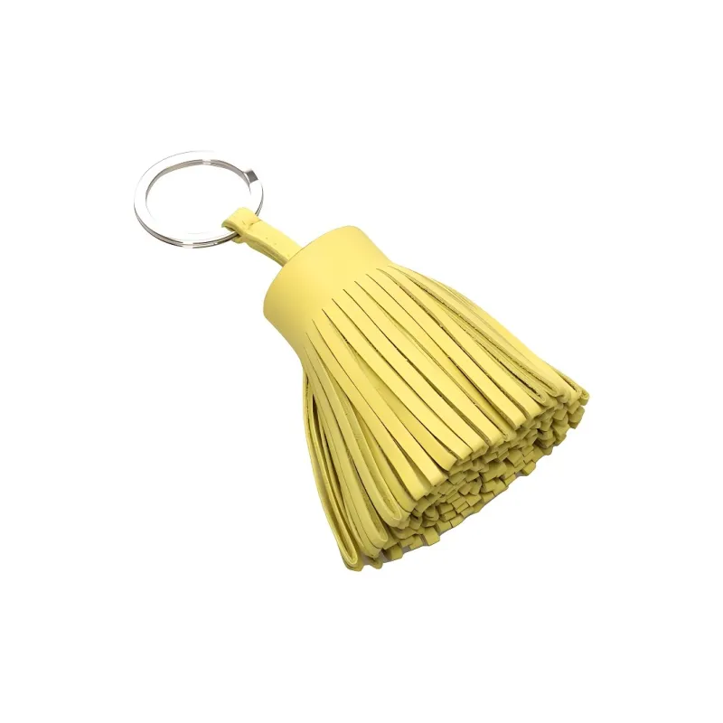 HERMES Milo Lambskin Keychain Bag Accessory Women's 9R Lime Lemon-1