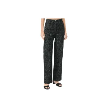 CHANEL Casual Pants Women's Black White