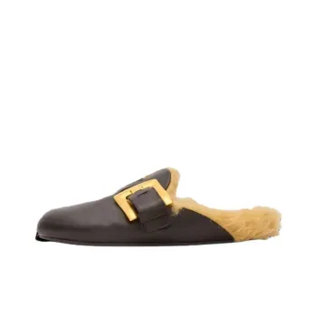 BALMAIN Closed Toe Slippers Men's Black