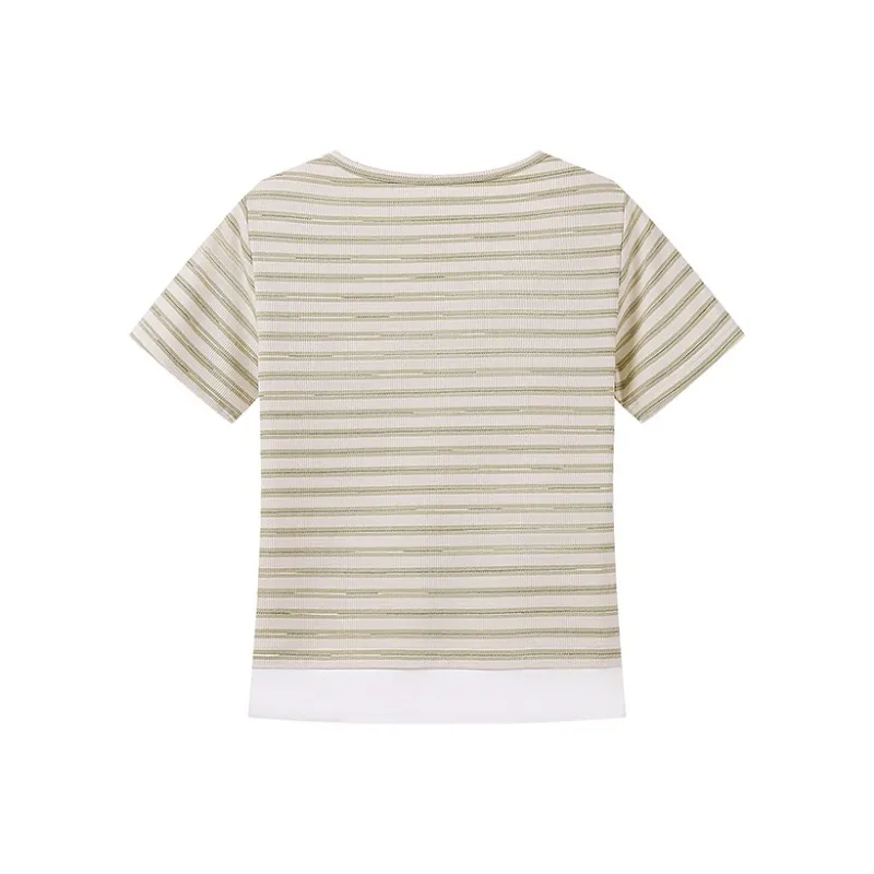 YK&YB T Shirts Unisex Green Stripes-1