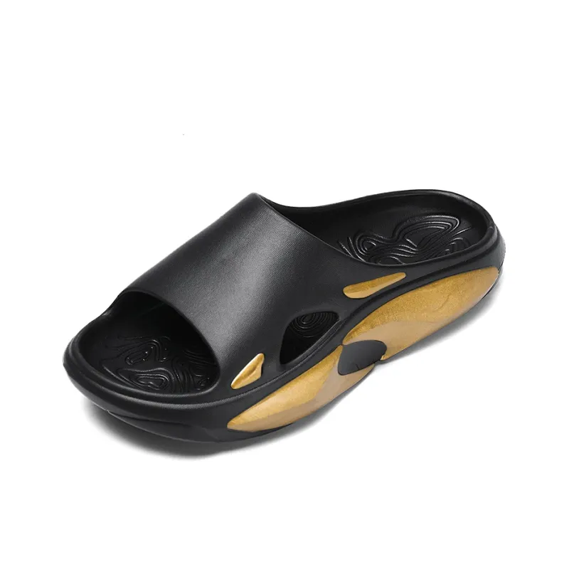 ROBINHOOD Quiet Slip Resistant Odor Resistant Abrasion Resistant Quick Dry Cushioning Slide Slippers Men's-16