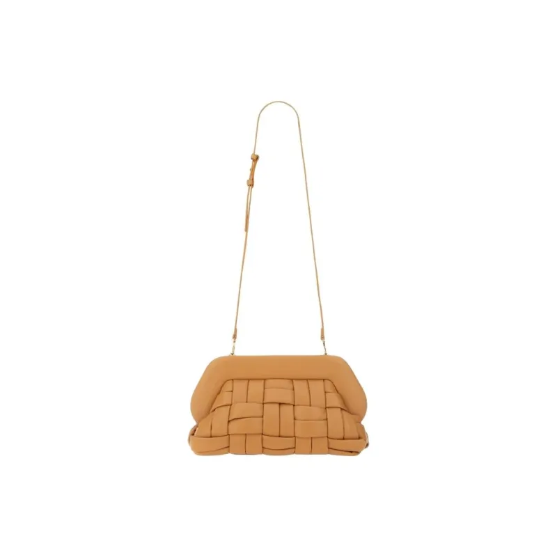 THEMOIRE Polyester Clutch Women's Brown-3