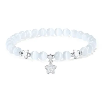 PUTUOSHANWENCHUANG Glass Cat Eye Jade Bracelets Unisex