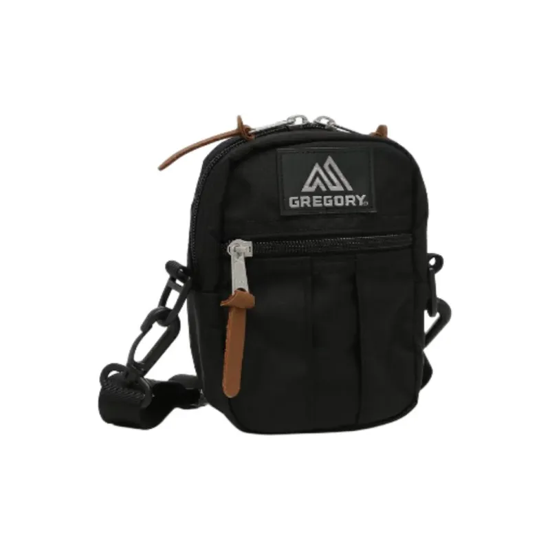 GREGORY Nylon Shoulder Bag, Crossbody Bag Trumpets Unisex Black-1