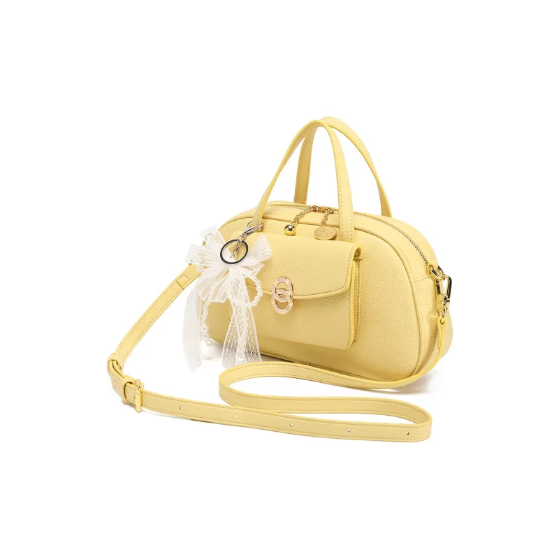 MISS GAIL Synthetic Leather Shoulder Bag, Crossbody Bag, Handbag Regular Women's Yellow/Blue-1