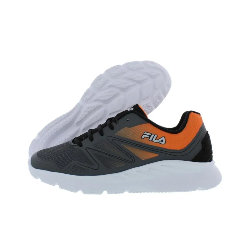 FILA Anti Slip Wear Resistant Low Top Casual Shoes Men's Gray Orange-4