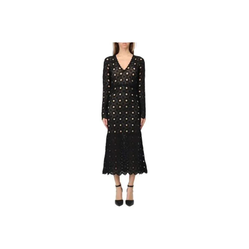 TWINSET MILANO Long Sleeved Dress Women's Black-0
