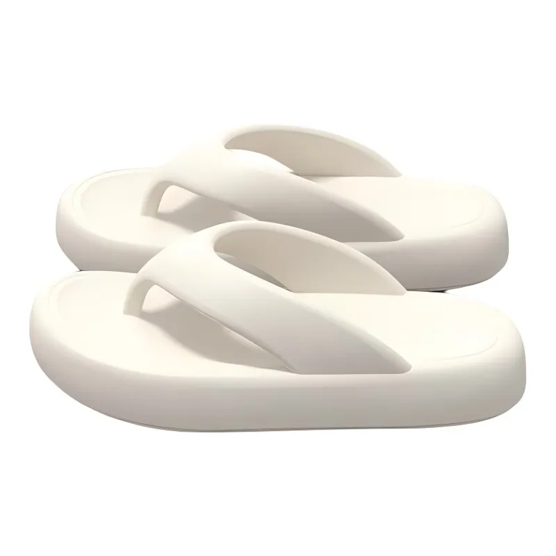 LUNNIFEIYA Flip Flops Summer Platform Squashy And Bouncy Feeling Slip Resistant Odor Resistant Soft Clip Foot Slippers-0