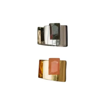 CELINE Aventurine, Brass Bangles Unisex Multicolor
