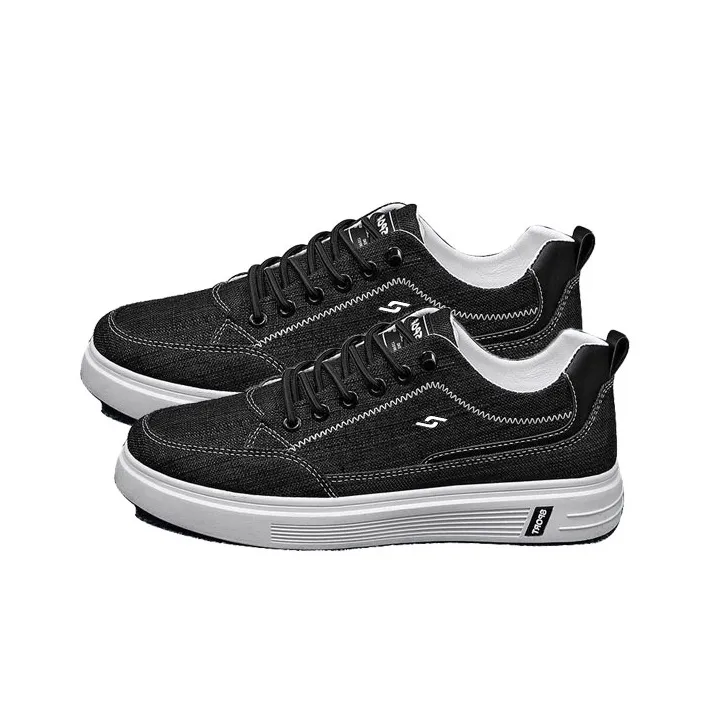 Yi Jiabao Slip Resistant Shock Absorbers Low Top Skateboard Shoes Men's-1